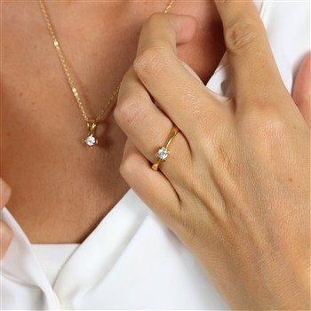 MARY Ring 8K LG DIAM 0,20CT W/VS, från Aagaard