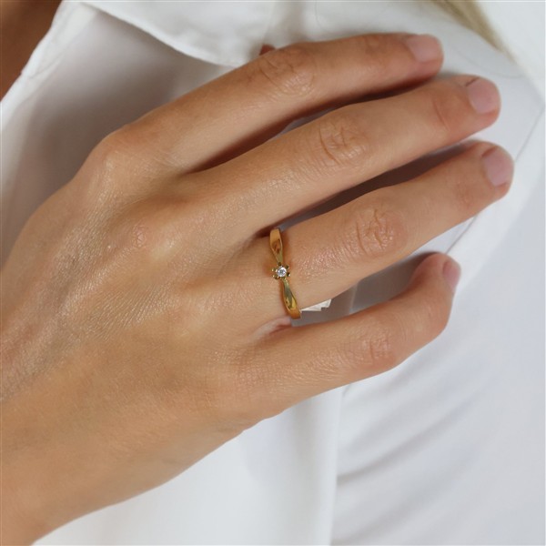 ETERNITY 8KT D.RING  1X0,03CT WSI, från Aagaard