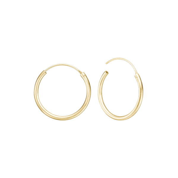 8KT CREOL 19MM, TRÅD 1,4MM M/VIPPELÅS, från Aagaard