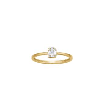 14kt. guldring m. 0,08 W/SI, från Siersbøl
