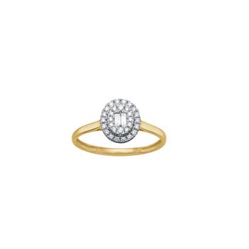 14kt. guldring m. 0,204 W/SI, från Siersbøl
