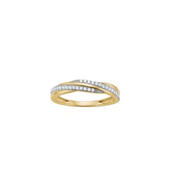 14kt. guldring m. 0,165 W/SI, från Siersbøl