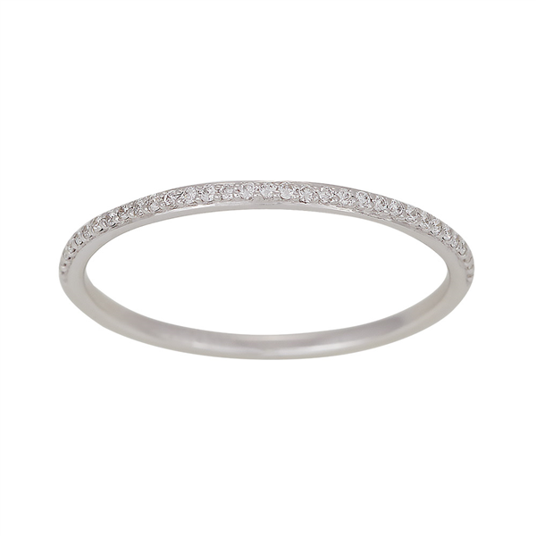 14kt. hvg. ring med 0,08ct TW/SI, från Siersbøl