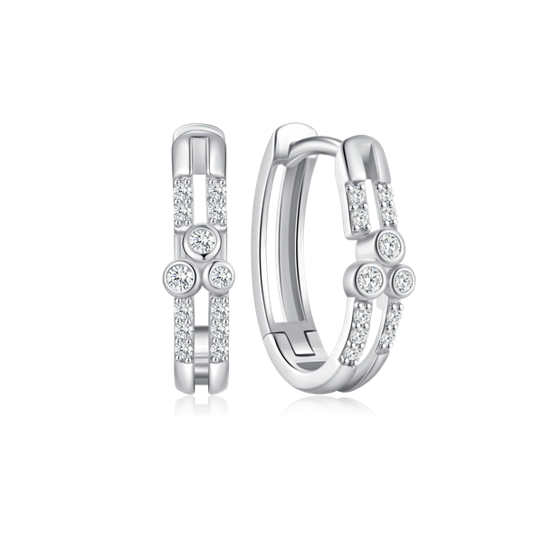 Sølv creoler, från Støvring Design