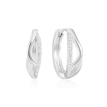 Sølv creoler, från Støvring Design