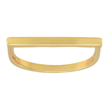 Forgyldt sølv ring stick 2mm bred* Str.48, från Nordahl