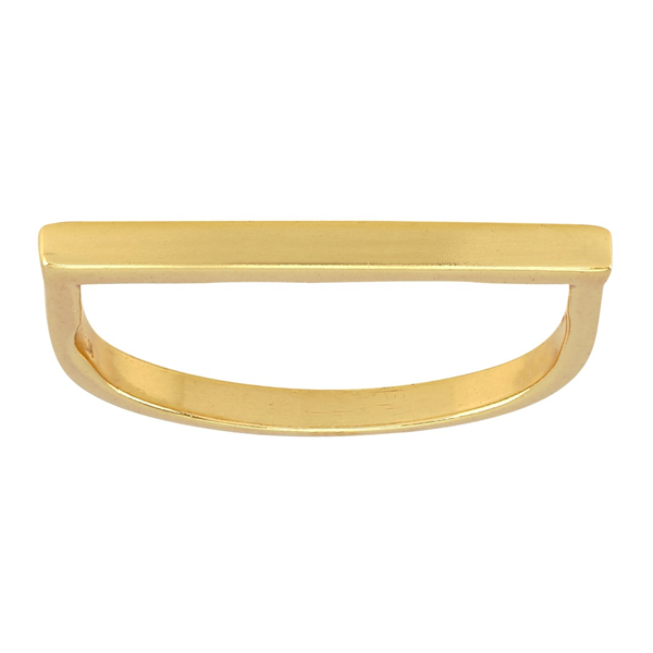 Forgyldt sølv ring stick 2mm bred* Str.48, från Nordahl