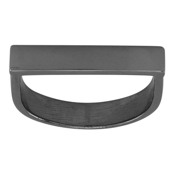 Oxyderet sølv ring stick 4mm bred* Str.48, från Nordahl