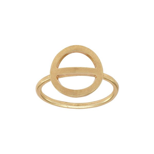 Forgyldt sølv ring SHAPE52 Str.48, från Nordahl
