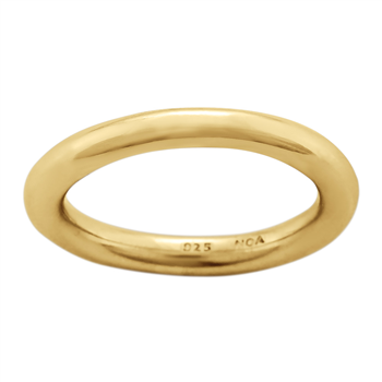 Forgyldt sølv ring GRACE52 2,8mm Str.50, från Nordahl