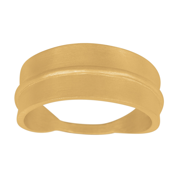 Forgyldt sølv ring FOLIUM52 9mm Str.54, från Nordahl