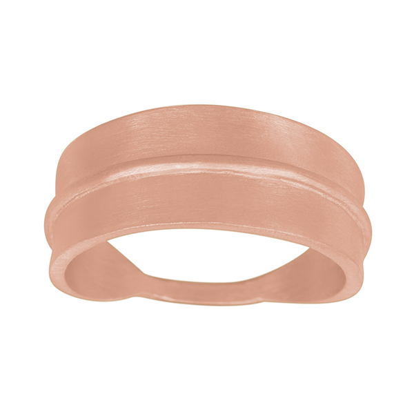 Rosaforgyldt sølv ring FOLIUM52 9mm Str.52, från Nordahl
