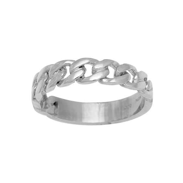 Rhod. sølvring PANZER52 4,6mm Str.58, från Nordahl