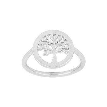 Rhod. sølvring TREE52 11mm Str.50, från Nordahl