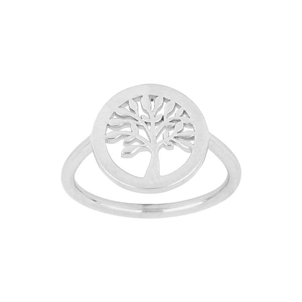 Rhod. sølvring TREE52 11mm Str.52, från Nordahl