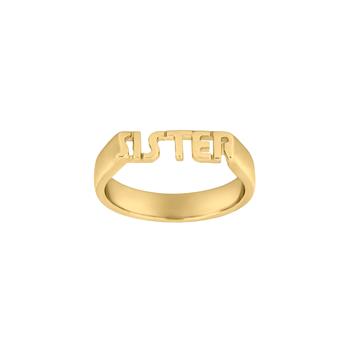 Forg. sølvring STATEMENT52 4mm SISTER Str.58, från Nordahl