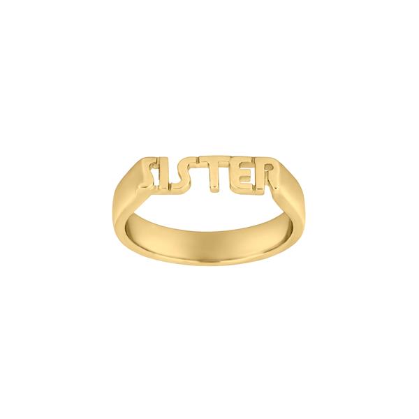 Forg. sølvring STATEMENT52 4mm SISTER Str.58, från Nordahl