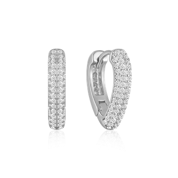 Sølv creoler, från Støvring Design