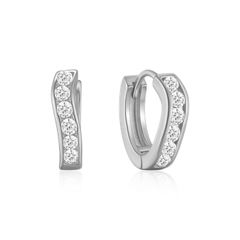 Sølv creoler, från Støvring Design