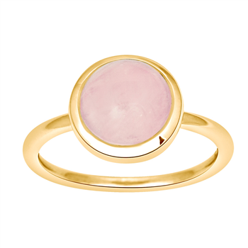 Forg sølvring SWEETS52 rose quartz 9mm Str.50, från Nordahl