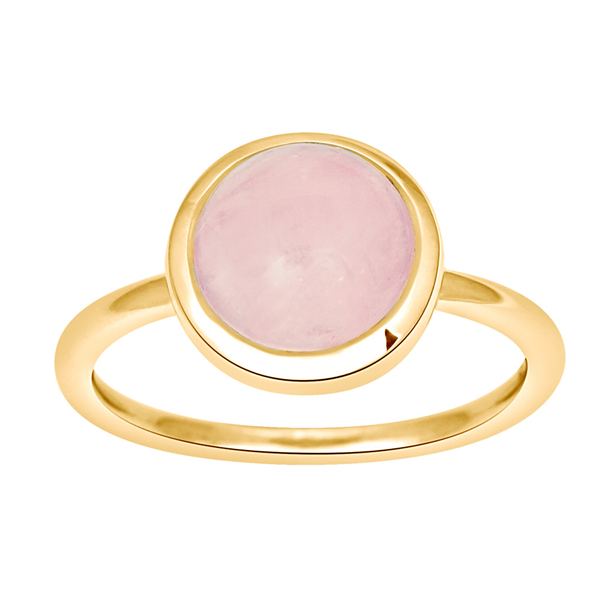 Forg sølvring SWEETS52 rose quartz 9mm Str.60, från Nordahl