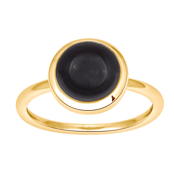 Forg sølvring SWEETS52 black onyx 9mm Str.60, från Nordahl