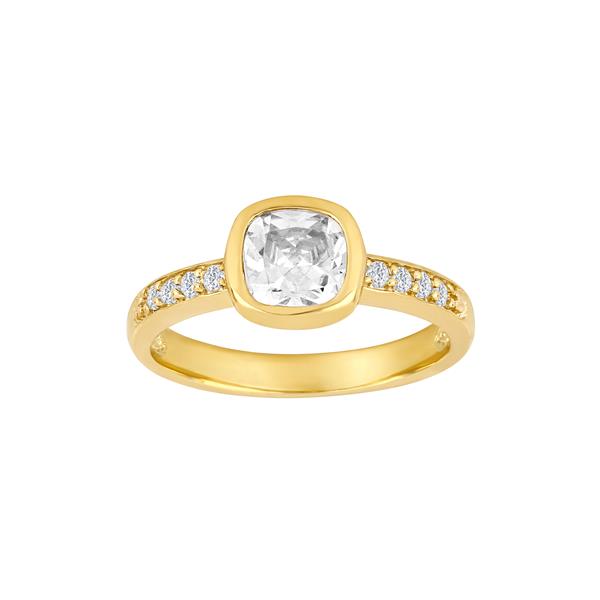 8kt. guldring m/cz, från Siersbøl