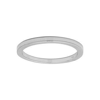 Rhodineret sølv ring ADINANOR enkel Str.52, från Joanli Nor