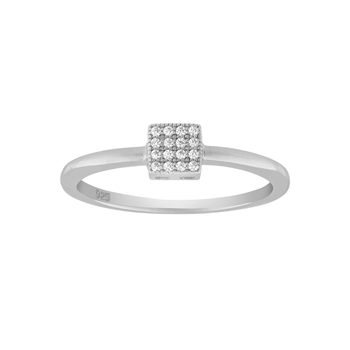 Rhodineret sølv ring ALITANOR 4mm* Str.48, från Joanli Nor