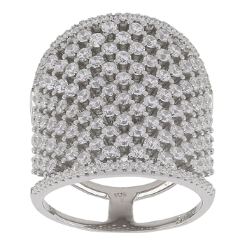Rhd. sølv ring ALAINENOR cz. 24mm* Str.48, från Joanli Nor