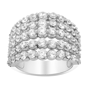 Rhd. sølv ring ALISONNOR med cz 16mm* Str.58, från Joanli Nor