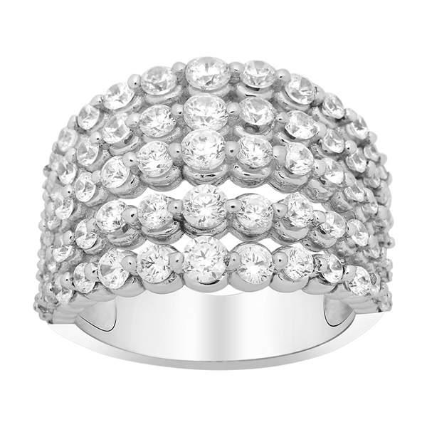 Rhd. sølv ring ALISONNOR med cz 16mm* Str.58, från Joanli Nor