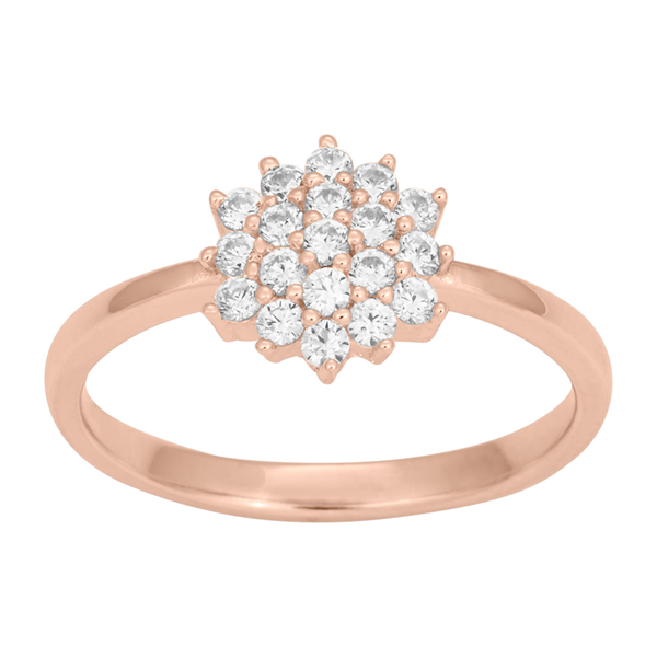 Rosa forgyldt sølv ring BRINNIENOR 10mm Str.58, från Joanli Nor