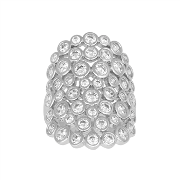 Rhd. sølv ring EMMYNOR cz 30mm Str.58, från Joanli Nor