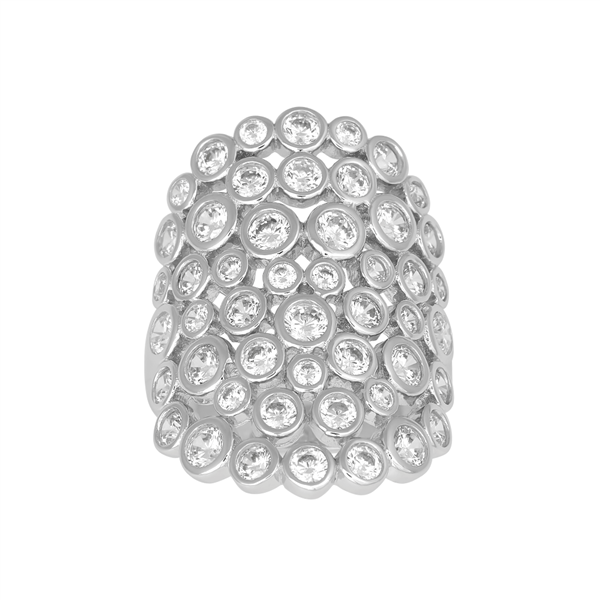 Rhd. sølv ring EMMYNOR cz 30mm Str.60, från Joanli Nor