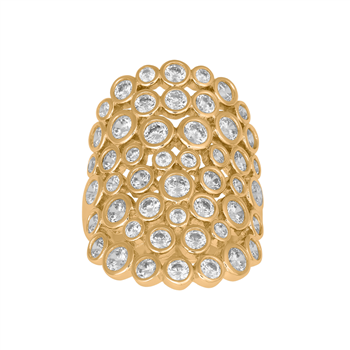 Forg. sølv ring EMMYNOR cz 30mm Str.58, från Joanli Nor