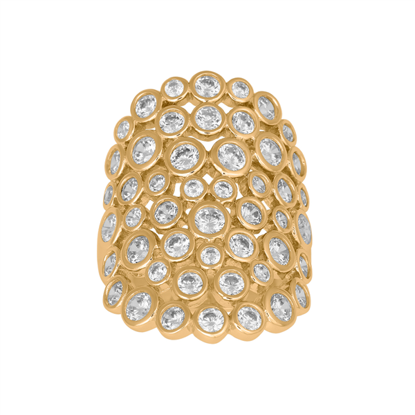 Forg. sølv ring EMMYNOR cz 30mm Str.60, från Joanli Nor