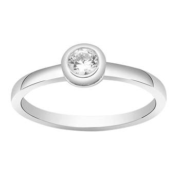 SWAROVSKI rhd. sølvring AMYNOR rør 5,5mm Str.50, från Joanli Nor