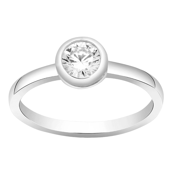 SWAROVSKI rhd sølvring AMYNOR rør 7,5mm Str.58, från Joanli Nor