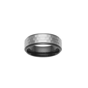 SON stål ring med IP black str. 56, från Son of Noa
