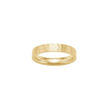 SON stål ring IP gold, hamret, str. 56, från Son of Noa