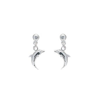 SØLV ØRESTIK M/ STIK DELFIN, från Aagaard