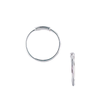 SØLV CREOL 17,5 MM , TRÅD 1MM MASSIV M/V, från Aagaard