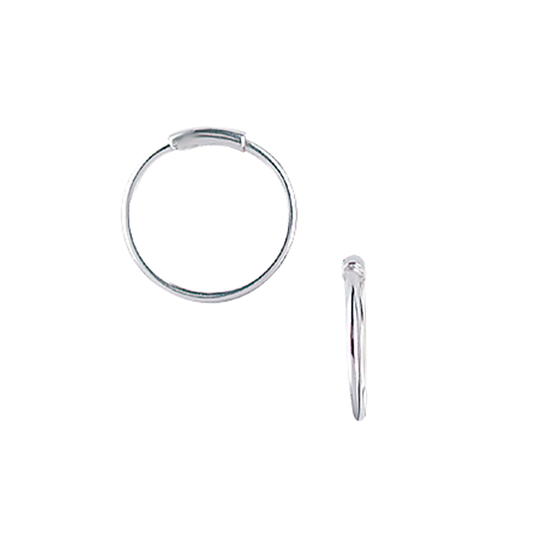 SØLV CREOL 17,5 MM , TRÅD 1MM MASSIV M/V, från Aagaard