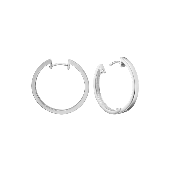 SØLV CREOL 20MM TRÅD 3MM M/KLAPLÅS, från Aagaard