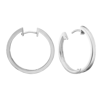 SØLV CREOL 28,5 MM TRÅD 3MM M/ KLAPLÅS, från Aagaard