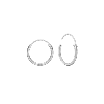 SØLV CREOL 15MM, 1,2 MM TRÅD M/ VIPPELÅS, från Aagaard