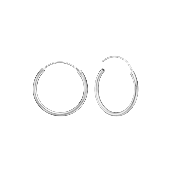 SØLV CREOL 19MM, 1,5MM TRÅD M/VIPPELÅS, från Aagaard