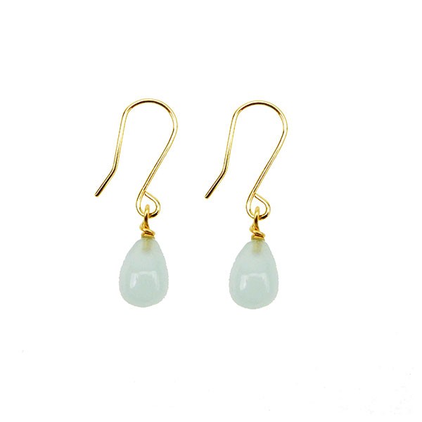 14k Earrings w.Aquamarine 14karat , från San - Links of Joy
