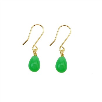 14K Earrings w.Chrysoprase 14karat , från San - Links of Joy